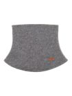 Fular tubular din lână fleece Slate