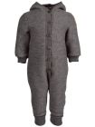 Overall cu glugă, lână merinos fleece, Grey