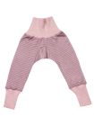 Pantaloni lungi lână şi mătase Rose Grey