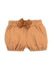Pantaloni scurți din muselină Toffee