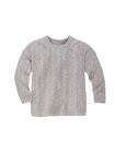 Pulover tricotat din bumbac și in Grey