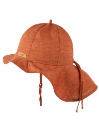 Pălărie ajustabilă din in Dusty Orange