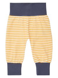 Pantaloni bumbac organic Sjors Yellow Stripes