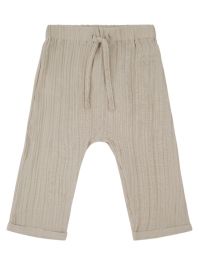 Pantaloni muselină bebe Mare Beige