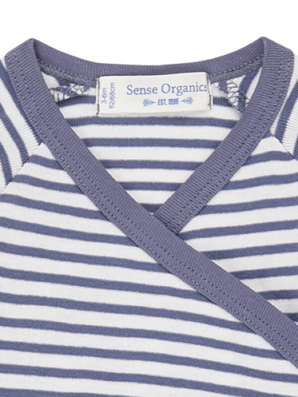 Body bebe Ygon Blue-Grey Stripes