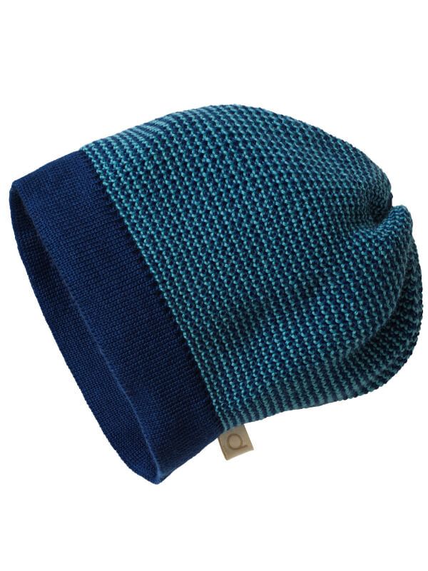 Căciulă Disana din lână Beanie Navy Lagoon