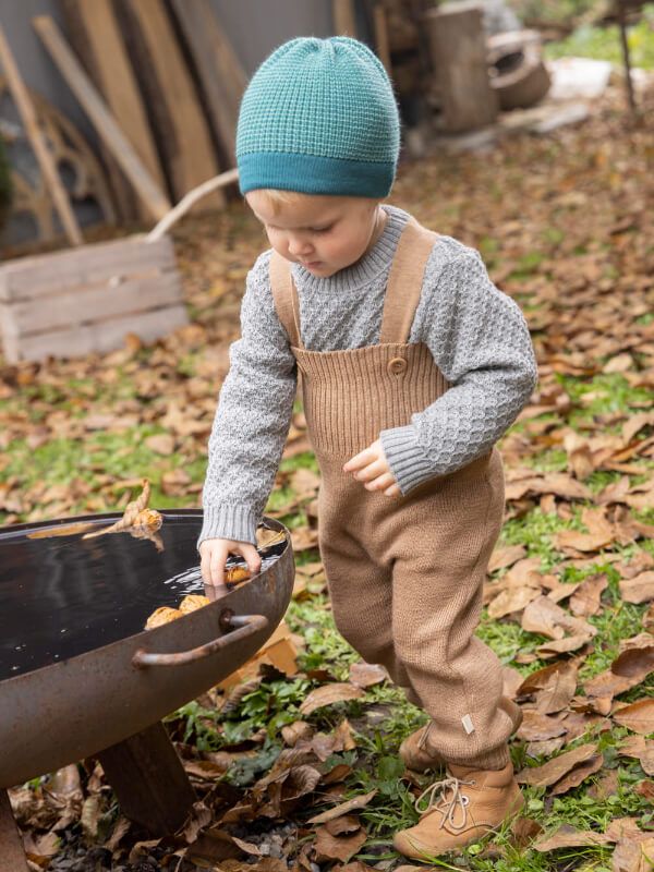 Căciulă Disana din lână Beanie Pacific Mint