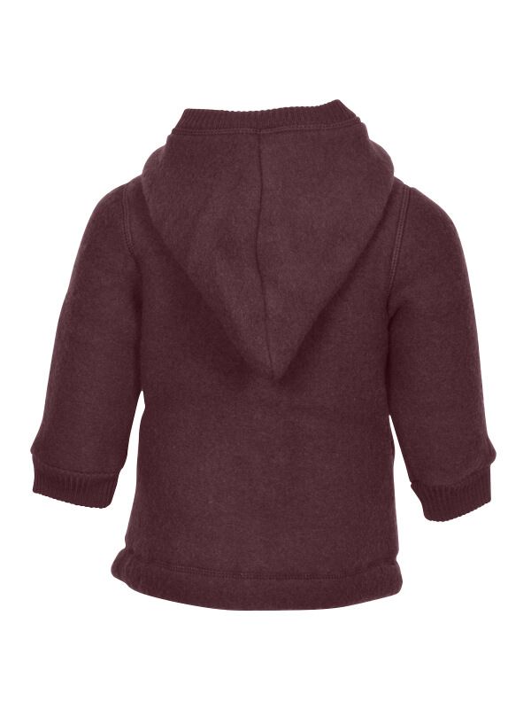 Cardigan cu glugă lână fleece Fudge