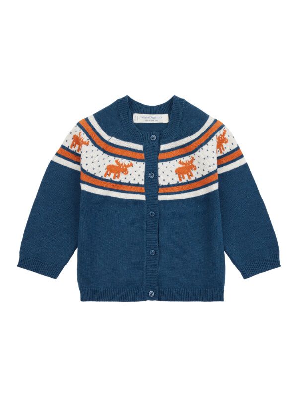 Cardigan tricotat Maxim Saphire Blue