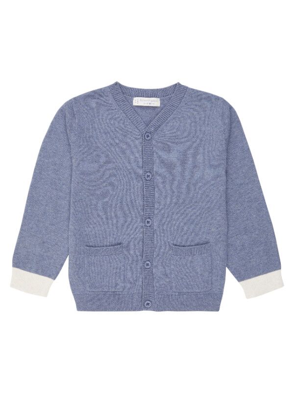 Cardigan tricotat Raul Denim Blue