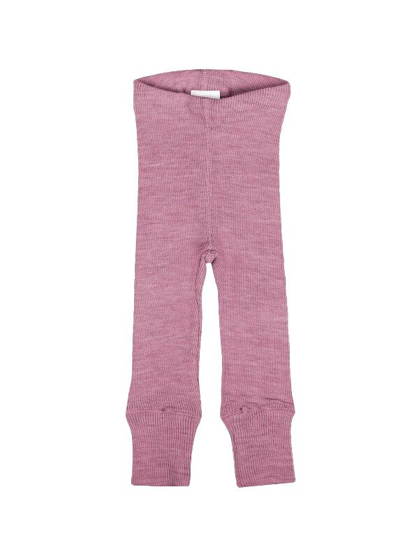 Colanți din lână rib All Time Vintage Pink
