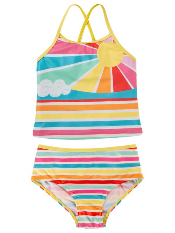 Costum de baie fete Kiri Seaside Stripe Sunshine