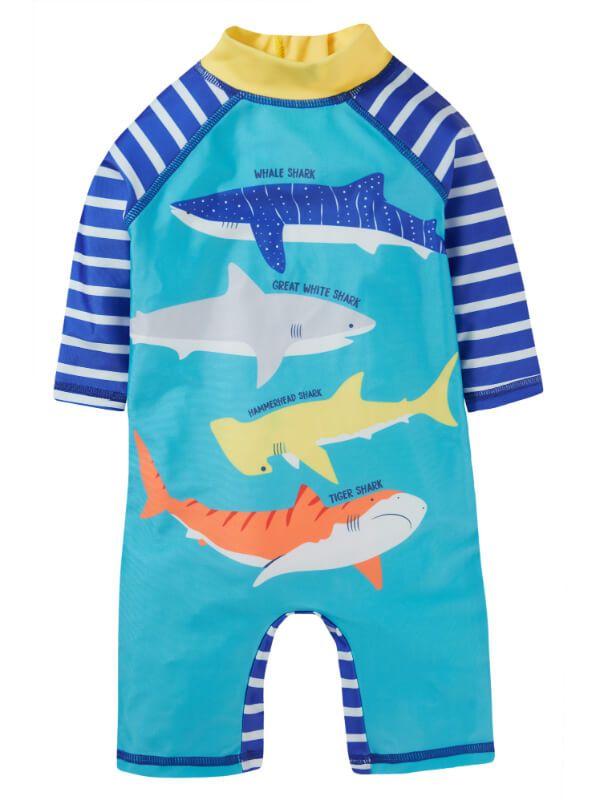 Costum de baie Little Sun Safe Tropical Sea Shark