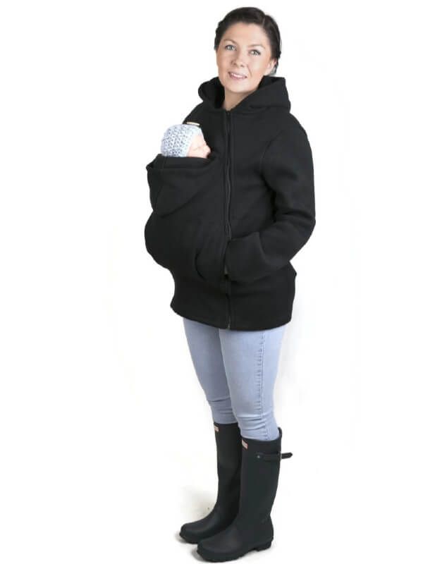 Hanorac pentru babywearing Basic Black