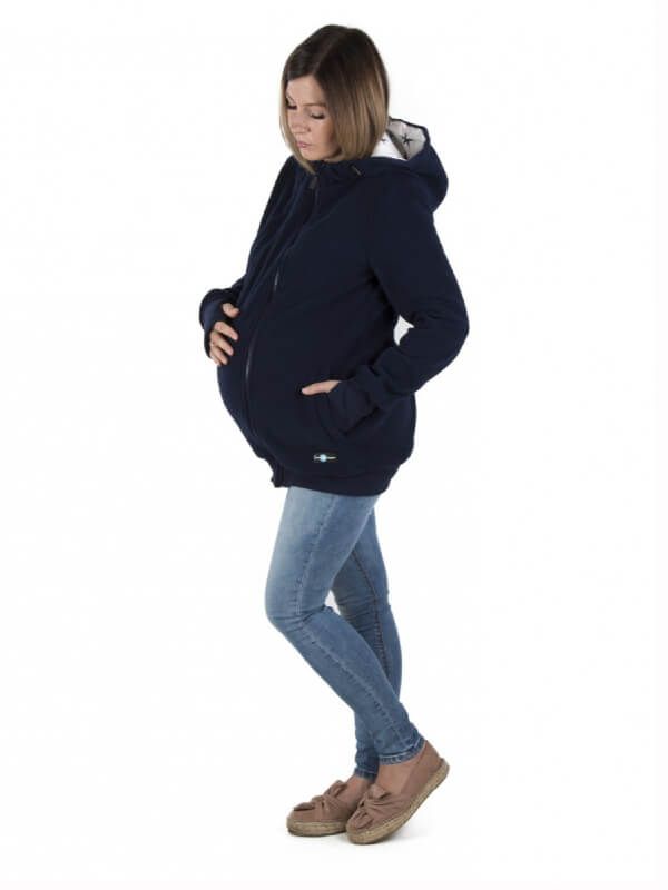 Hanorac sarcină şi babywearing 3în1 New Luna Navy Stars