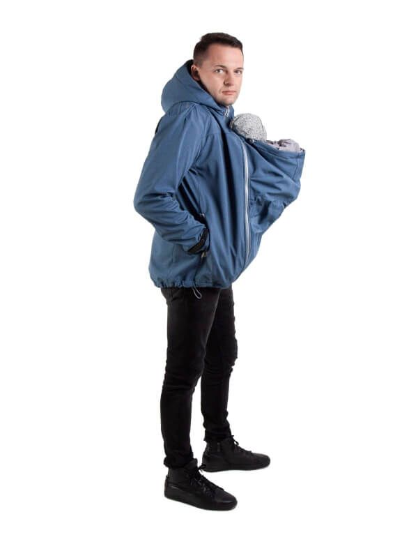 Jachetă babywearing Elbrus Blue Melange, bărbaţi