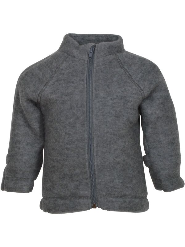 Jachetă cu mănuşi lână fleece Grey