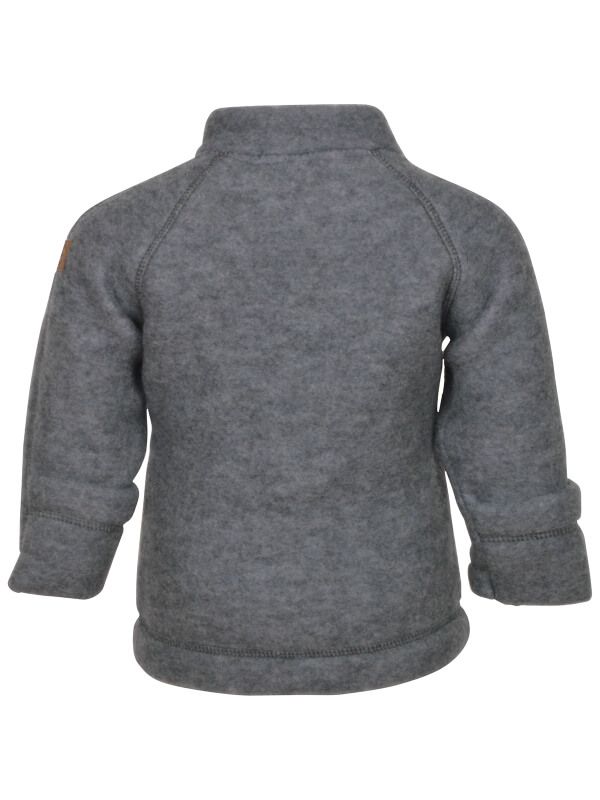 Jachetă cu mănuşi lână fleece Grey