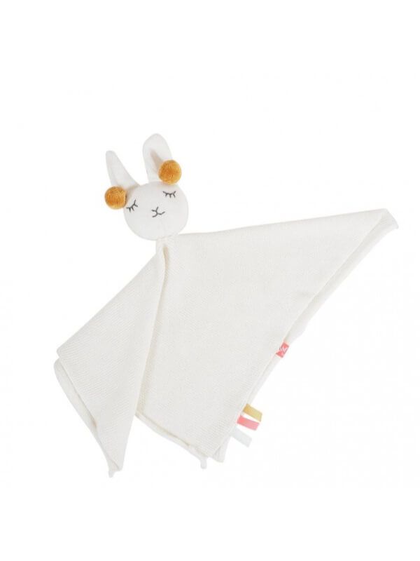 Jucărie Doudou Comforter Lama, bumbac organic