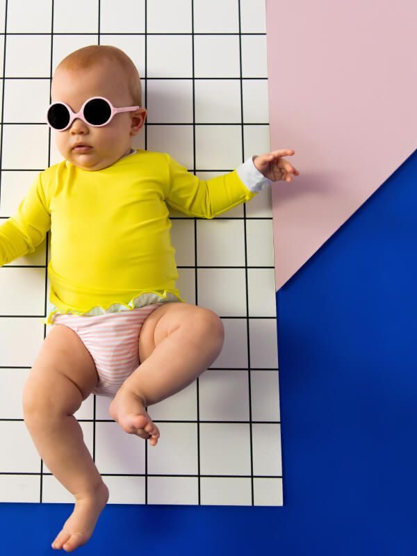 Ochelari soare bebe Diabola Blush, 0-12 luni