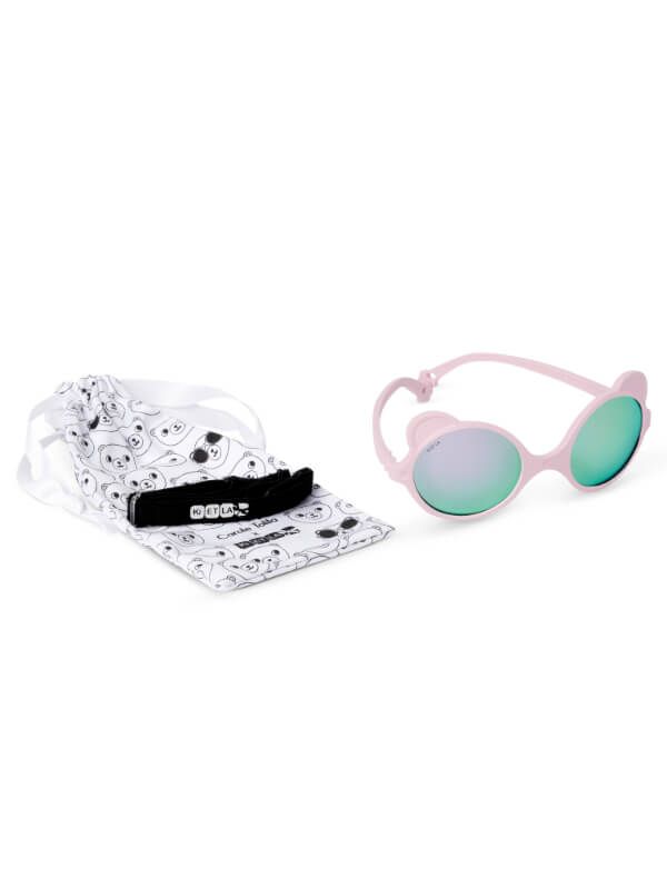 Ochelari soare copii Ourson Light Pink, 0-12 luni