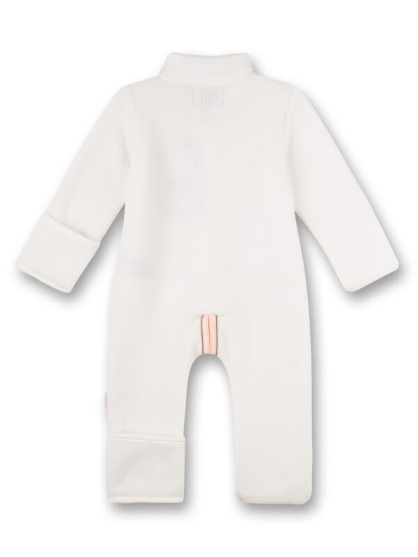 Overall Fleece White Family Stork