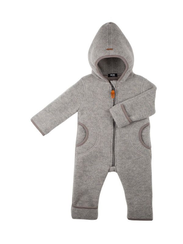 Overall lână fleece Moonrock, cu botoşei şi mănuşi