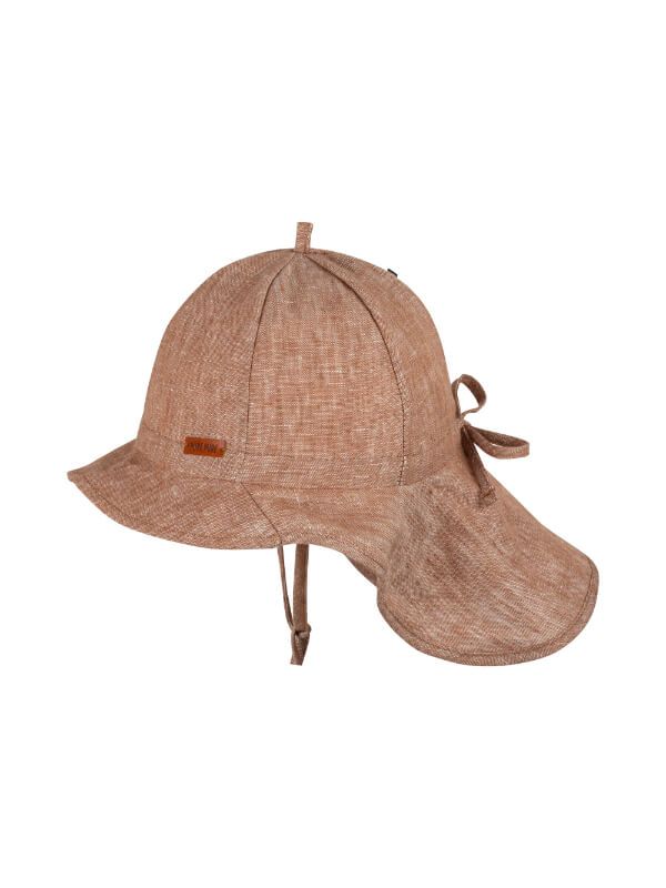 Pălărie ajustabilă din in Karamell