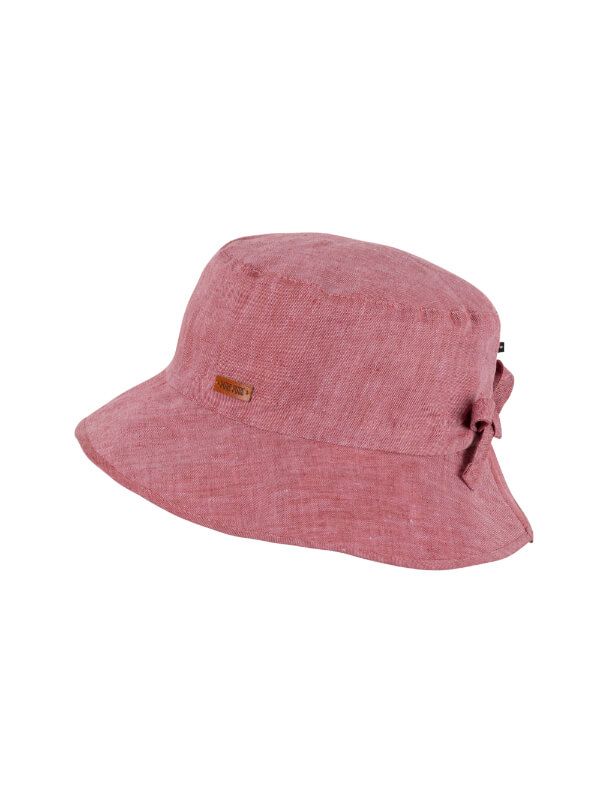 Pălărie din in fete Floppy Mauve