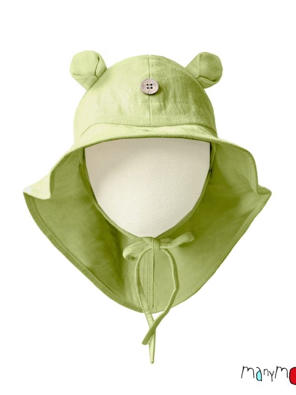 Pălărie ajustabilă din cânepă și bumbac Teddy Pistachio
