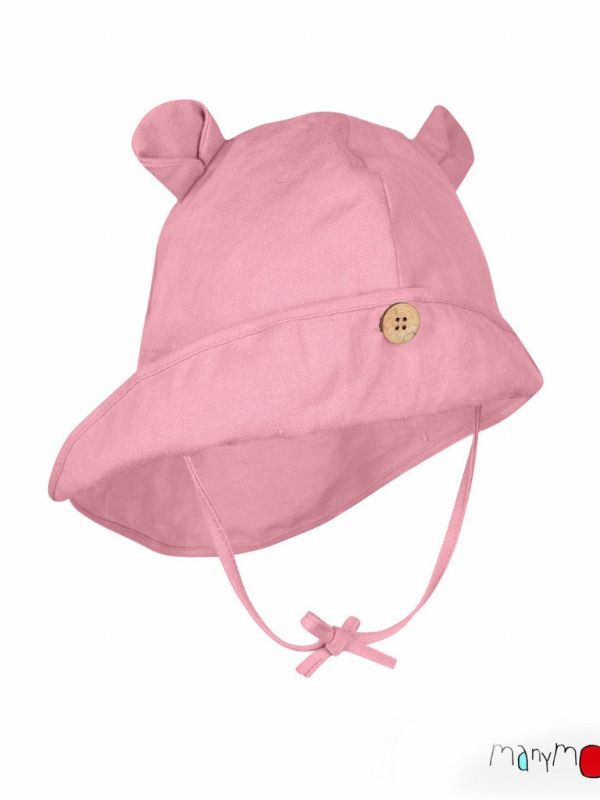 Pălărie ajustabilă din cânepă și bumbac Teddy Strawberry