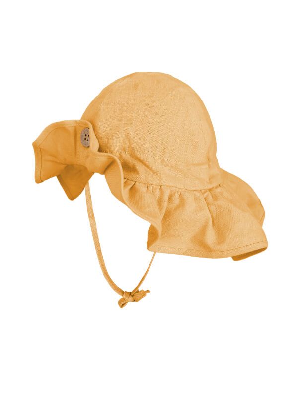 Pălărie ajustabilă din cânepă și bumbac Glamour Golden Straw