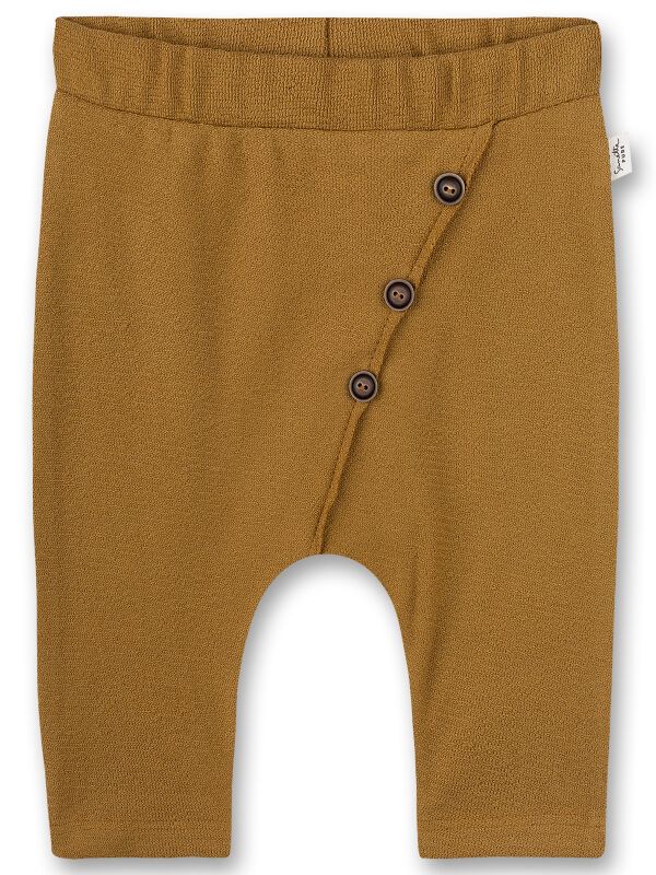 Pantaloni bebe Mustard, bumbac organic