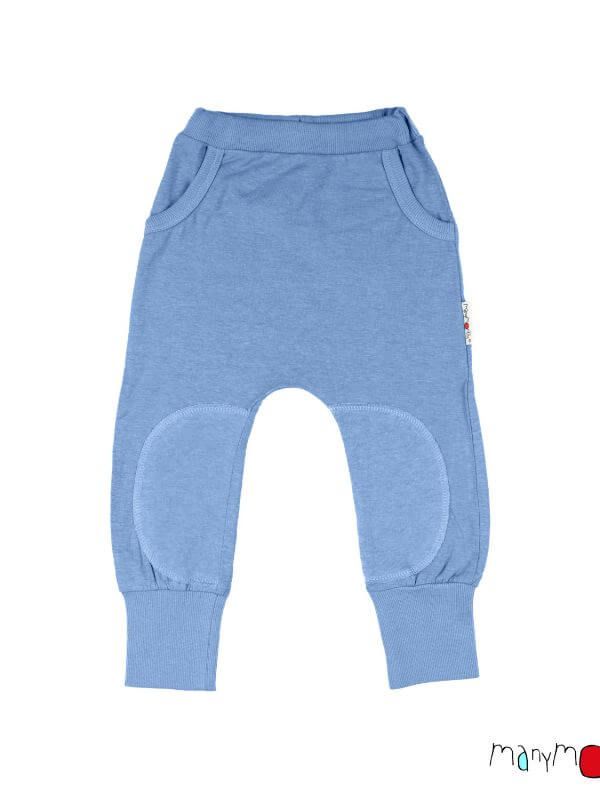 Pantaloni din cânepă și bumbac Kangaroo Robbia Blue