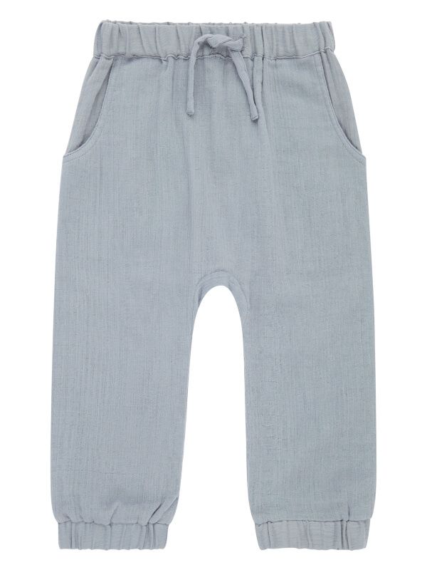 Pantaloni din muselină Loki Dusty Blue