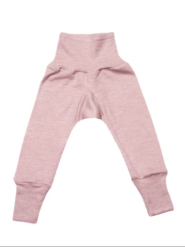 Pantaloni lungi lână şi mătase Rose Melange