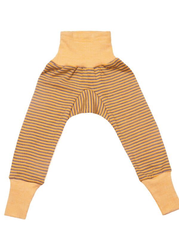 Pantaloni lungi lână şi mătase Yellow Plum