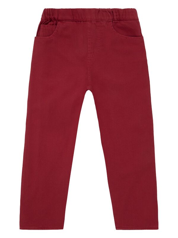 Pantaloni lungi twill Amia Red