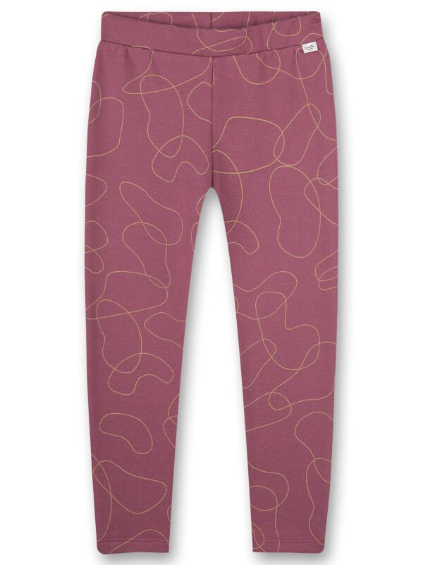 Pantaloni pentru fete Dark Orchid, cu imprimeu