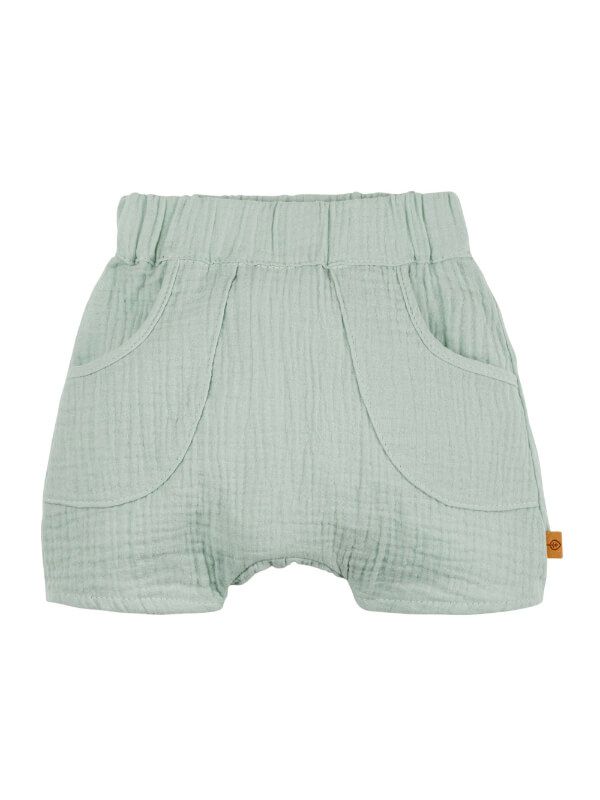 Pantaloni scurţi muselină bebe Light Green