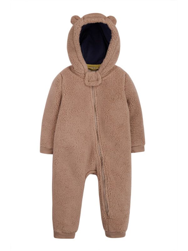 Salopetă fleece Toasty Ted Snuggle, material reciclat