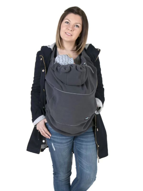 Protecţie din fleece pentru babywearing Graphite