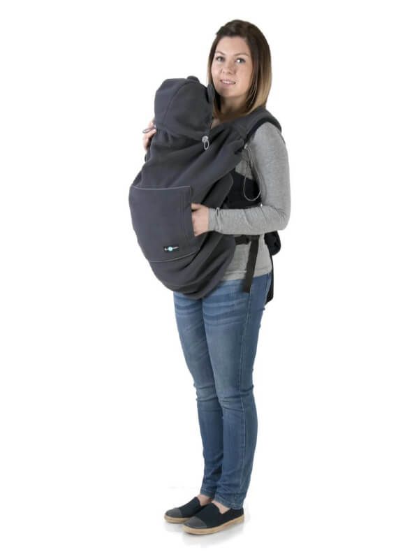 Protecţie din fleece pentru babywearing Graphite