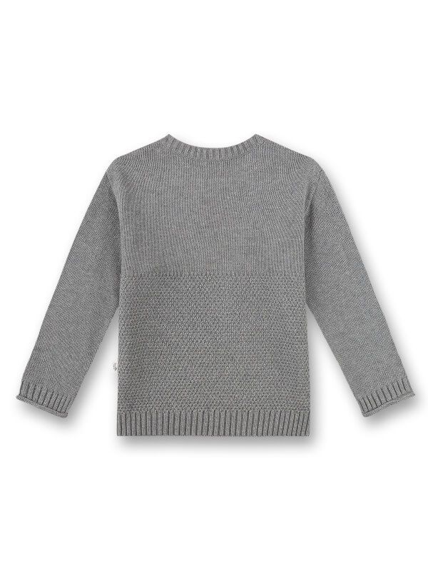 Pulover bumbac organic şi mătase Sanetta Pure Grey