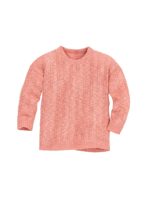 Pulover tricotat din bumbac și in Pink