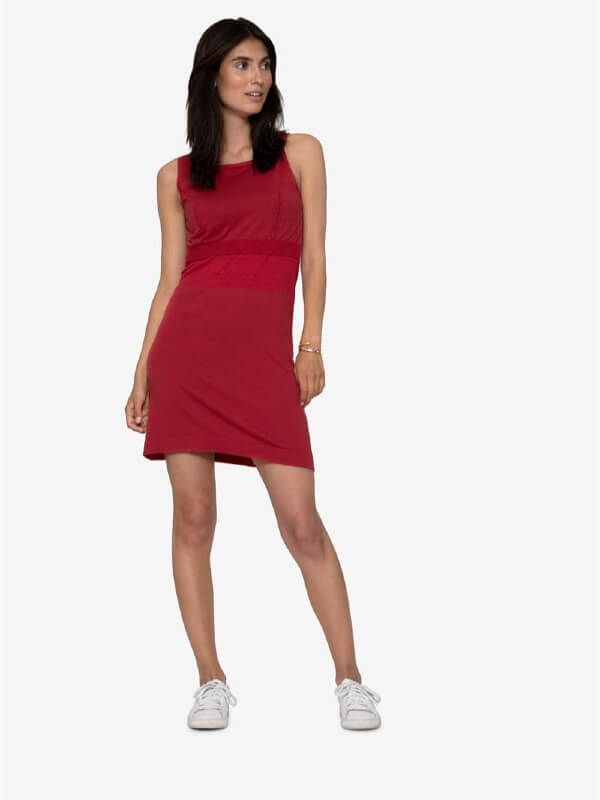 Rochie alăptare Miller Red, bumbac organic