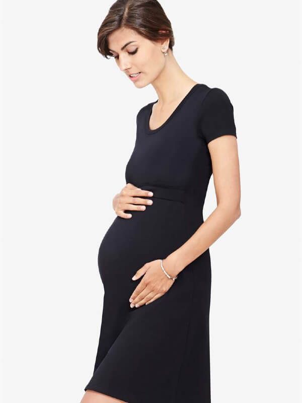 Rochie pentru gravide şi alăptare Sofia Black