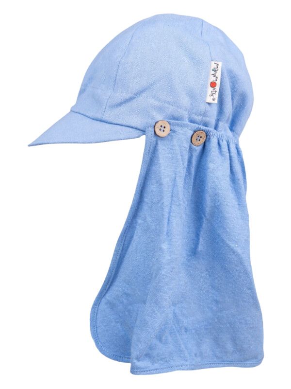 Șapcă ajustabilă din cânepă și bumbac Legionnaire Della Robbia Blue