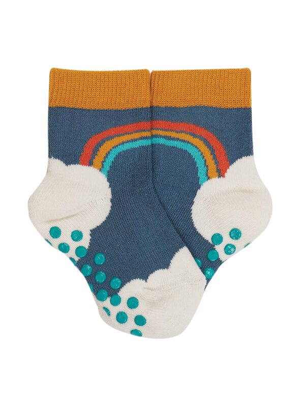 Set 2 perechi şosete antiderapante Grippy Rainbow