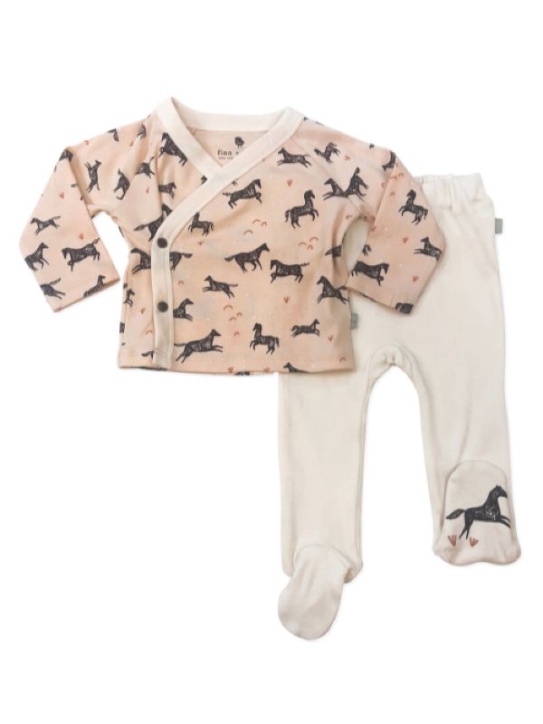 Set bluză și pantaloni bebe Wildhorses